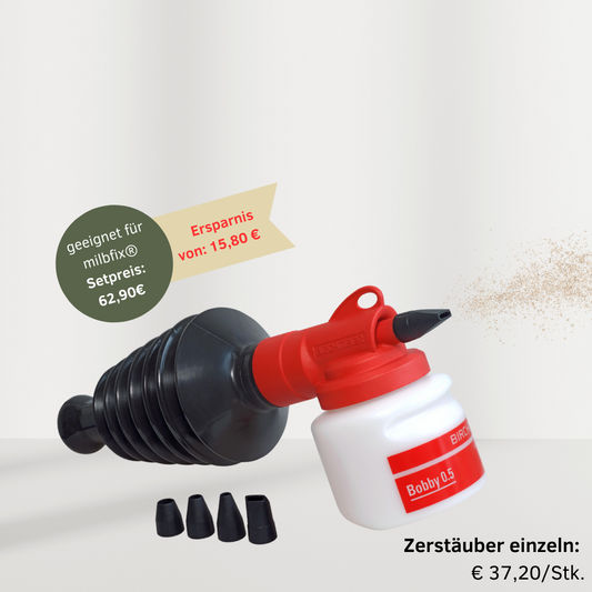 Powder/pump atomizer